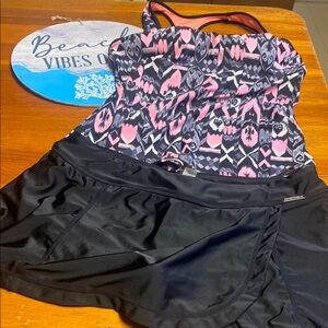 ZeroXposur Pink and Black Women Swim One Piece